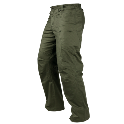The Condor Stealth Operator Pants in olive green feature multiple pockets, reinforced stitching, and a straight leg cut—perfect for EDC or first responders, shown on a white background.