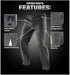 Condor Cipher Pants shown with labeled features: rear gadget pocket, gusseted crotch, front pocket with coin pocket, and side zipper pockets.