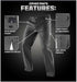 Condor Cipher Pants shown with labeled features: rear gadget pocket, gusseted crotch, front coin pocket, and side zipper pockets—engineered for Military and First Responder utility.