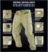 Condor Sentinel Tactical Pants shown with labeled features: small open-top pocket, large back pockets, cargo pockets, gadget pockets, knee pad pockets, and calf pockets.