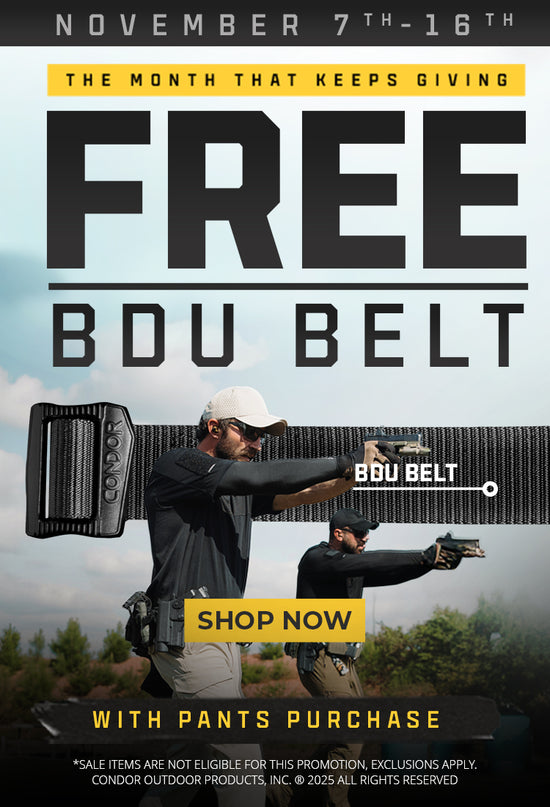 Free BDU Belt with pants purchase