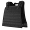 The Condor Compact Plate Carrier is shown facing forward in black, featuring adjustable shoulder straps, front MOLLE webbing, and a side buckle closure—perfect for law enforcement or range days.