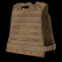 The Condor Compact Plate Carrier is a tan military-style vest with multiple webbing rows and adjustable straps, designed for carrying gear and protection—perfect for law enforcement or shooting range use.