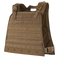 The Condor Compact Plate Carrier is a brown tactical vest with adjustable shoulder straps, MOLLE webbing, and side release buckles—ideal for military, law enforcement, or rugged EDC use by bushcraft enthusiasts.