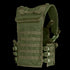 The Condor Modular Chest Set is a green tactical vest with multiple straps, buckles, and attachment points, designed for carrying gear and equipment.