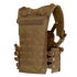 The Condor Modular Chest Set is a tan tactical vest with multiple webbing rows, adjustable shoulder straps, and side buckles—perfect for carrying gear and attachments whether on military duty or at the shooting range.