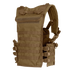 The Condor Modular Chest Set is a tan tactical vest with multiple webbing rows, adjustable shoulder straps, and side buckles—perfect for carrying gear and attachments whether on military duty or at the shooting range.
