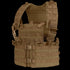 The Condor Modular Chest Set is a tan tactical vest featuring adjustable straps and multiple MOLLE webbing for attaching bushcraft or first responder gear, shown against a plain background.