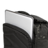 A silver laptop is partially tucked into the front compartment of the Condor Prime Pack 21L - MultiCam Black backpack.