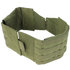 The Condor Defender Plate Carrier in olive green features MOLLE webbing with adjustable Velcro and lace-up closure, shown on a white background.