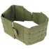The Condor Defender Plate Carrier in olive green features MOLLE webbing with adjustable Velcro and lace-up closure, shown on a white background.