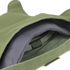 Close-up of an open Condor Defender Plate Carrier in olive green, displaying the interior compartment with a visible armor plate inside.