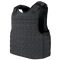 The Condor Defender Plate Carrier features multiple rows of webbing for attachments, adjustable shoulder straps, and a mesh lining for ventilation.