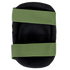 The Condor Elbow Pads are black padded protectors featuring two wide green elastic straps for secure fit around the limb.