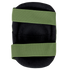 The Condor Elbow Pads are black padded protectors featuring two wide green elastic straps for secure fit around the limb.