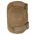 The Condor Elbow Pads feature a brown design, hard plastic shell, fabric backing, and two adjustable Velcro straps.