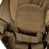 Close-up of the Condor Elite Tactical Vest in tan, featuring multiple pockets, a large front pouch, small EDC loops, and compartments—ideal for bushcraft or shooting range use.
