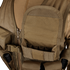 Close-up of the Condor Elite Tactical Vest in tan, featuring multiple pockets, a large front pouch, small EDC loops, and compartments—ideal for bushcraft or shooting range use.