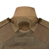 Close-up of the back of the Condor Elite Tactical Vest, featuring mesh fabric, padded shoulder straps, and a reinforced drag handle—ideal for law enforcement or bushcraft use.