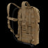 The Condor Hydration Carrier 2 is a tan tactical backpack with multiple straps, MOLLE webbing, and a side-attached hydration tube.