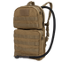 The Condor Hydration Carrier 2 is a tan tactical backpack featuring two zippered compartments, MOLLE webbing, and a drinking hose.