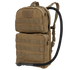 The Condor Hydration Carrier 2 is a tan tactical backpack featuring two zippered compartments, MOLLE webbing, and a drinking hose.