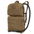 The Condor Hydration Carrier 2 is a tan tactical backpack featuring two zippered compartments, MOLLE webbing, and a drinking hose.
