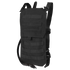 The Condor Oasis Hydration Carrier is a black tactical pack with MOLLE webbing and shoulder straps, designed to carry a water bladder and modular gear—ideal for law enforcement, EDC, range use, or field operations.