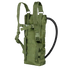 The Condor Hydration Carrier is an olive green tactical backpack with adjustable straps and a drinking tube, perfect for outdoor, military, or law enforcement use—ideal for staying hydrated on the shooting range.