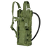 The Condor Hydration Carrier is an olive green tactical backpack with adjustable straps and a drinking tube, perfect for outdoor, military, or law enforcement use—ideal for staying hydrated on the shooting range.