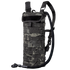 The Condor Hydration Carrier in MultiCam Black features a camouflage pattern, adjustable shoulder straps, and an attached drinking tube for convenient hydration on the go.