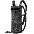 The Condor Hydration Carrier in MultiCam Black features a camouflage pattern, adjustable shoulder straps, and an attached drinking tube for convenient hydration on the go.