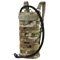 The Condor Hydration Carrier in Scorpion OCP features MOLLE webbing and a drinking tube, making it ideal for tactical or outdoor use.