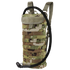 The Condor Hydration Carrier in Scorpion OCP features MOLLE webbing and a drinking tube, making it ideal for tactical or outdoor use.