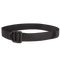 The Condor Instructors Belt is a black tactical belt made from durable nylon, featuring a sturdy metal buckle, and is shown looped on a plain background.