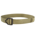 The Condor Instructors Belt is a tan nylon tactical belt featuring a black metal triangular buckle, shown on a plain background.