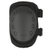 The Condor Knee Pads 1 feature a black design, a hard plastic shell with rivet detailing, and two adjustable side straps.