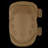 The Condor Knee Pads 1 feature a tan hard shell, reinforced rivets, and adjustable side straps—perfect for law enforcement or EDC at the shooting range.