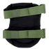 The Condor Knee Pads 2 are black with two adjustable green straps and hook-and-loop fasteners, shown from the back on a white background.