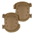 A pair of Condor Knee Pads 2 in tan, featuring adjustable straps and multiple rivets on each pad, displayed against a plain background.