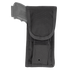 The Condor Pistol Pouch is a black tactical pouch with a flap closure, partially showing the handle of a tool or device inside.