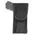 The Condor Pistol Pouch is a black tactical pouch with a flap closure, partially showing the handle of a tool or device inside.