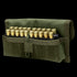 Condor Shotgun Ammo Pouch neatly holds multiple shells in organized rows, with a partially open flap displaying the ammunition inside.