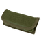 The Condor Shotgun Ammo Pouch in Olive Drab is a closed fabric pouch with a Velcro-secured flap and reinforced edge stitching.