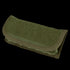The Condor Shotgun Ammo Pouch in Olive Drab is a closed fabric pouch with a Velcro-secured flap and reinforced edge stitching.