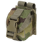 The Condor Single Frag Grenade Pouch in Scorpion OCP features a plastic buckle closure and webbing straps on the back.