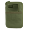 The Condor Pocket Pouch in Olive Drab features a compact design with a mesh front pocket and a U.S. flag patch on the upper front section.