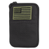 The Condor Pocket Pouch features a black design, green-outlined mesh front pocket, and a subdued American flag patch—ideal for military or EDC enthusiasts.