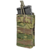 The Condor Single M4/M16 Open-Top Mag Pouch in Scorpion OCP securely holds one rifle magazine upright with a retention strap.