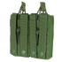 The Condor Double M4/M16 Open-Top Mag Pouch features durable construction with two compartments, ideal for securely carrying magazines and attaching to gear or vests—perfect for tactical use or everyday carry.